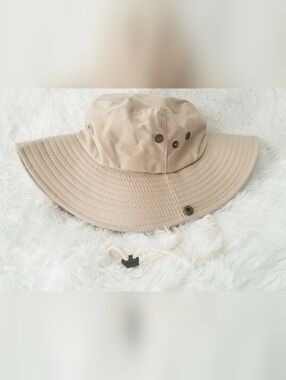 Men's Wide Brim Sun Hat - Beige